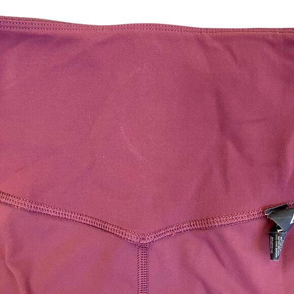 Vuori Sz S Rib Studio Short 6” High Rise Biker Shorts Dusty Mauve Stretchy Soft - Picture 14 of 15